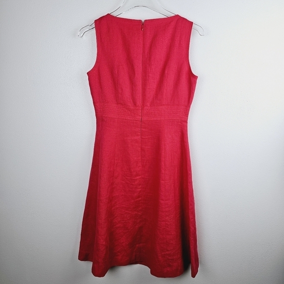 Talbots Petites Pink Irish Linen Sleeveless Dress, size 2 - Picture 4 of 12